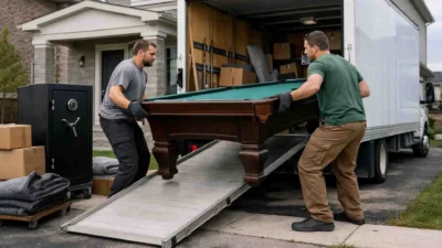 Professional pool table movers in Vaughan ON - Safe Move expert handling.
