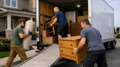 Best residential movers in Vaughan ON loading furniture – Safe Move.