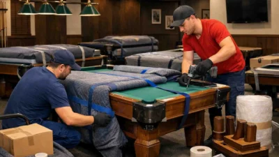Professional pool table moving and disassembly services in North York