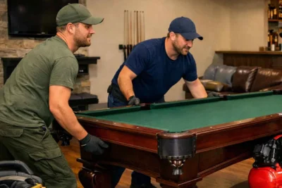 Expert pool table movers in Markham providing specialized heavy item relocation services.